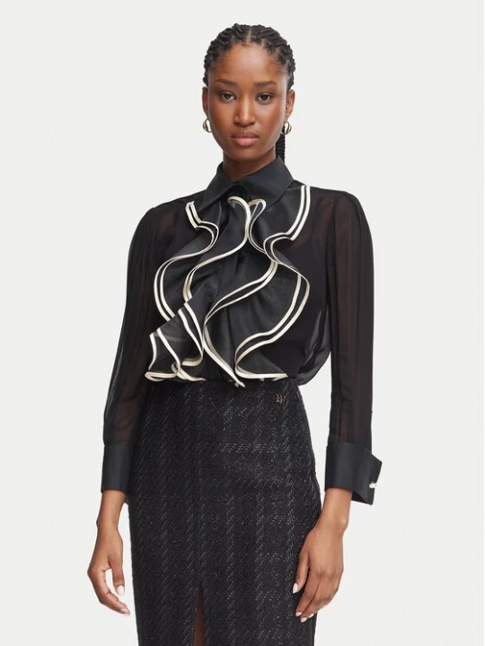Obrázek produktu Elisabetta Franchi Košile CA-210-67E2 Černá Regular Fit