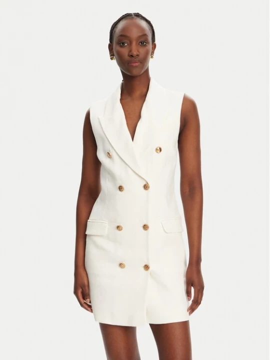 Obrázek produktu Elisabetta Franchi Košilové šaty AB85352E2 360 Bílá Regular Fit