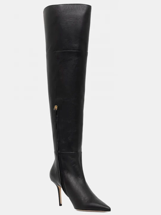 Obrázek produktu Elisabetta Franchi Kožené kozačky Elisabetta Franchi černá