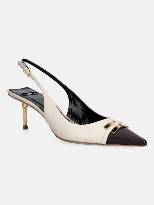 Obrázek produktu Elisabetta Franchi Kožené lodičky Elisabetta Franchi béžová