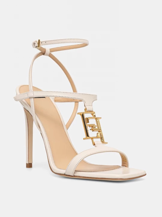 Obrázek produktu Elisabetta Franchi Kožené sandály Elisabetta Franchi béžová