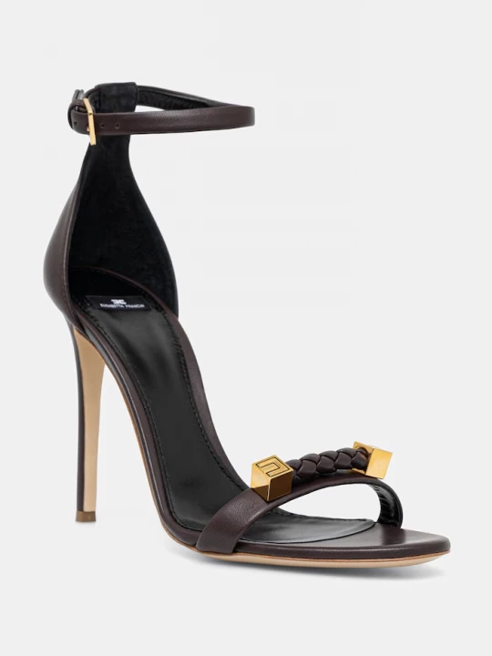 Obrázek produktu Elisabetta Franchi Kožené sandály hnědá