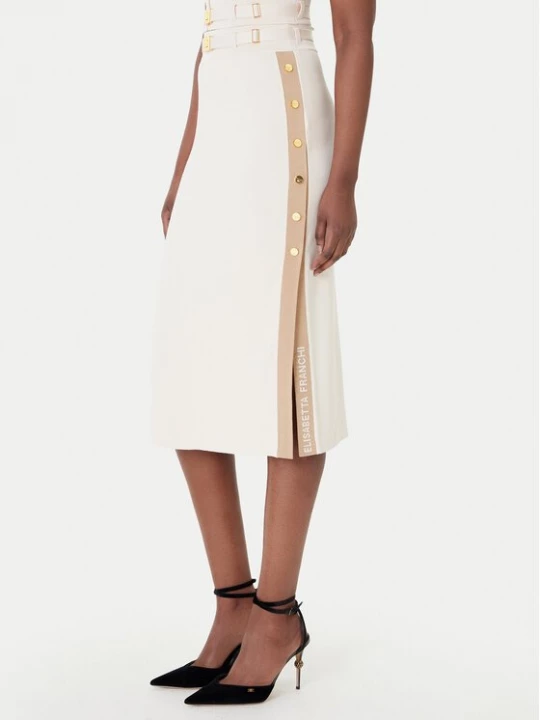 Obrázek produktu Elisabetta Franchi Midi sukně GK-27S-61E2-V340 Béžová Regular Fit