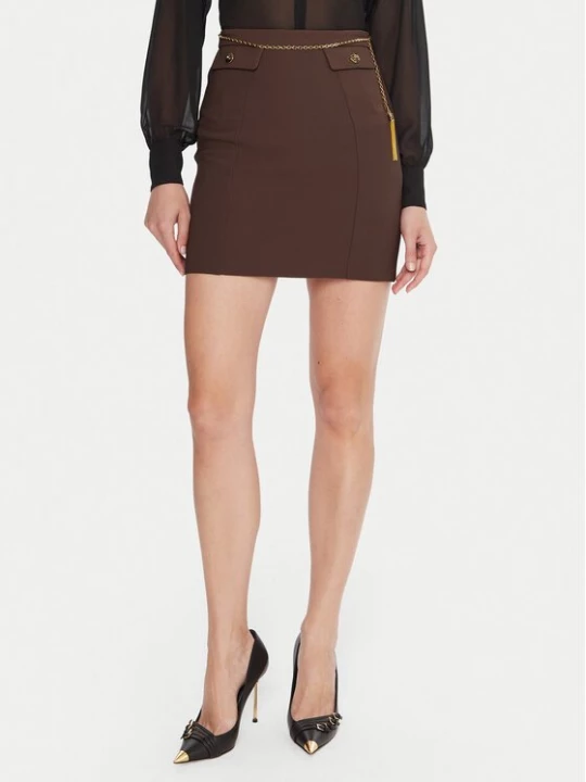 Obrázek produktu Elisabetta Franchi Mini sukně GO-148-57E2-V380 Hnědá Slim Fit
