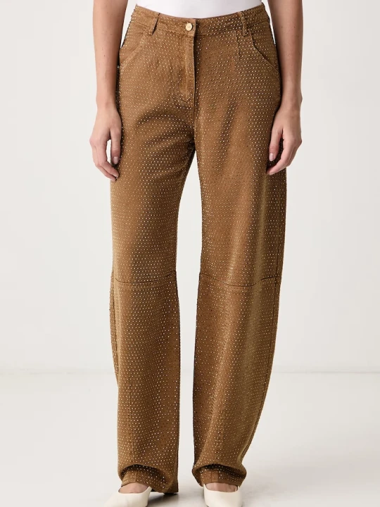 Obrázek produktu Elisabetta Franchi relaxed fit džíny dámské hnědá