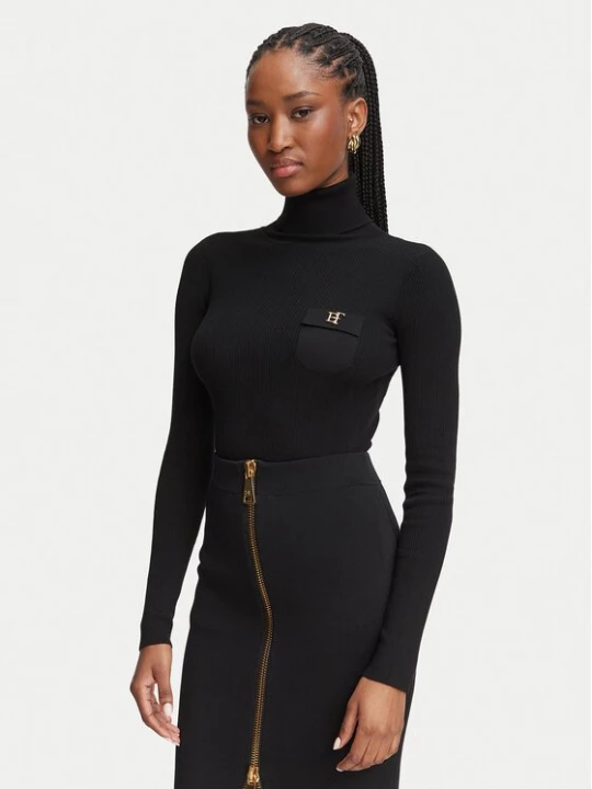 Obrázek produktu Elisabetta Franchi Rolák MK-05B-66E2-V350 Černá Slim Fit