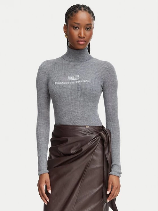Obrázek produktu Elisabetta Franchi Rolák MK-18B-66E2-V320 Šedá Slim Fit