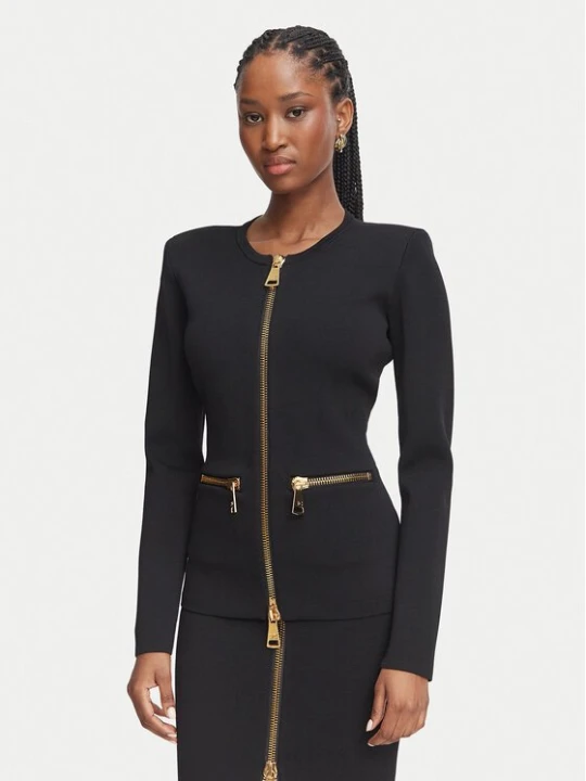 Obrázek produktu Elisabetta Franchi Sako MK-68B-66E2-V590 Černá Slim Fit