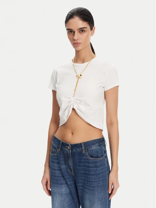 Obrázek produktu Elisabetta Franchi T-Shirt MA-006-51E2 Bílá Regular Fit