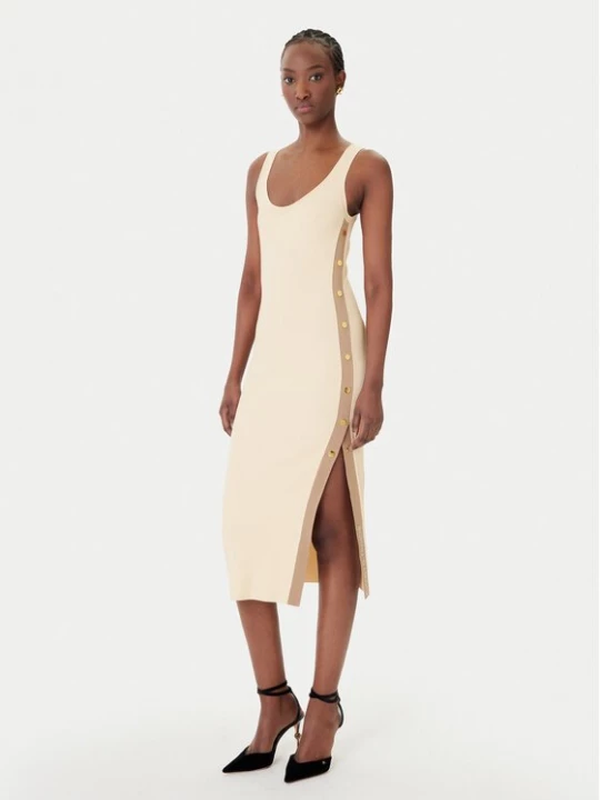 Obrázek produktu Elisabetta Franchi Úpletové šaty AM-03S-61E2 Béžová Regular Fit
