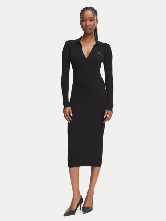 Obrázek produktu Elisabetta Franchi Úpletové šaty AM-08B-66E2-V380 Černá Slim Fit