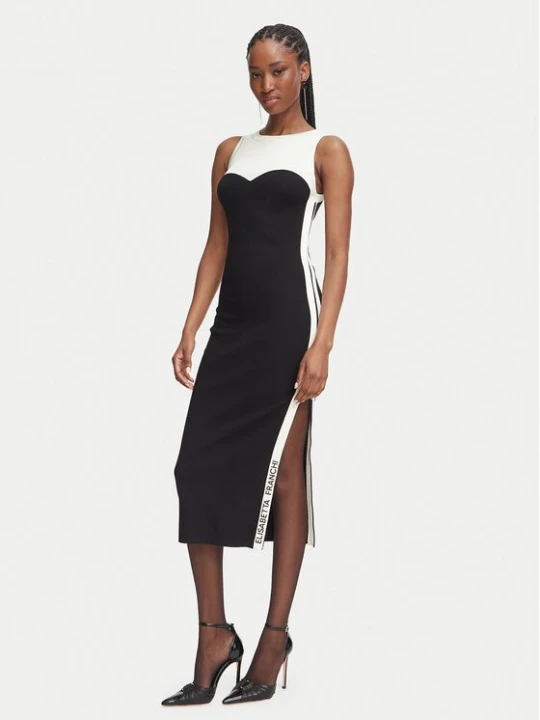 Obrázek produktu Elisabetta Franchi Úpletové šaty AM-44S-66E2-V420 Černá Slim Fit