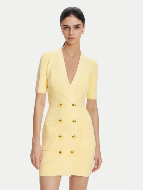 Obrázek produktu Elisabetta Franchi Úpletové šaty AM-66S-51E2 Žlutá Regular Fit