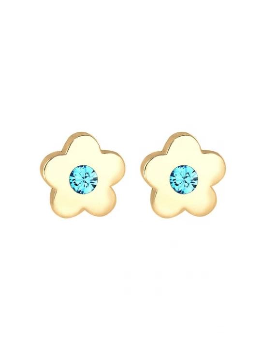 Obrázek produktu ELLI Šperky 'Blume' aqua modrá / zlatá