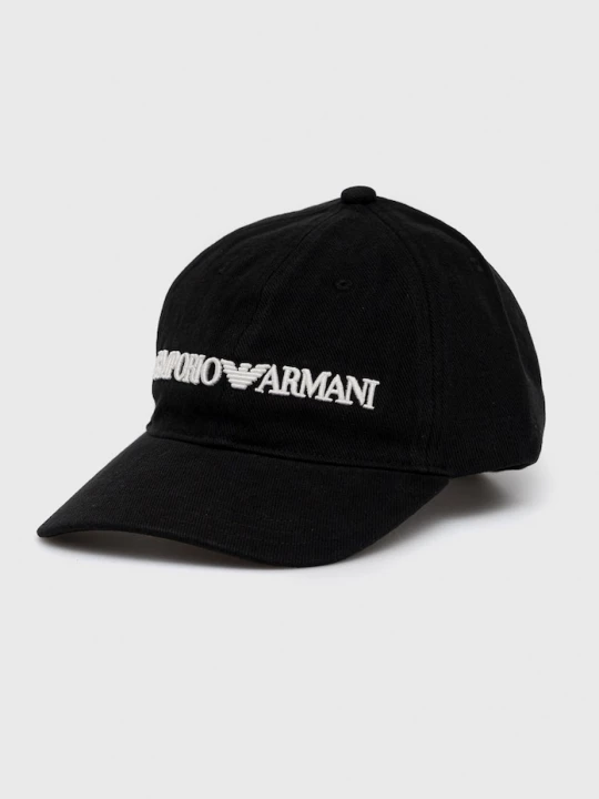 Obrázek produktu Emporio Armani Bavlněná čepice Emporio Armani černá
