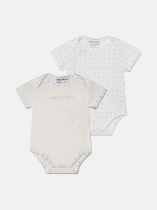 Obrázek produktu Emporio Armani Bavlněné kojenecké body Emporio Armani 2-pack modrá