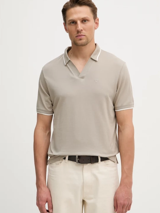 Obrázek produktu Emporio Armani Bavlněné polo tričko béžová