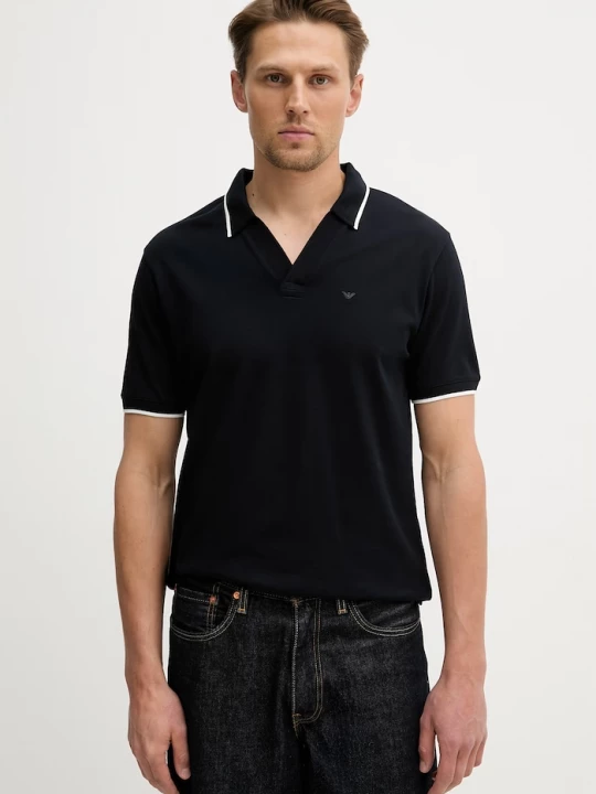 Obrázek produktu Emporio Armani Bavlněné polo tričko Emporio Armani námořnická modř