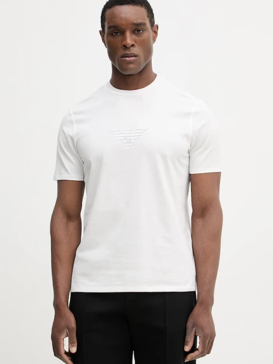 Obrázek produktu Emporio Armani Bavlněné tričko Emporio Armani béžová