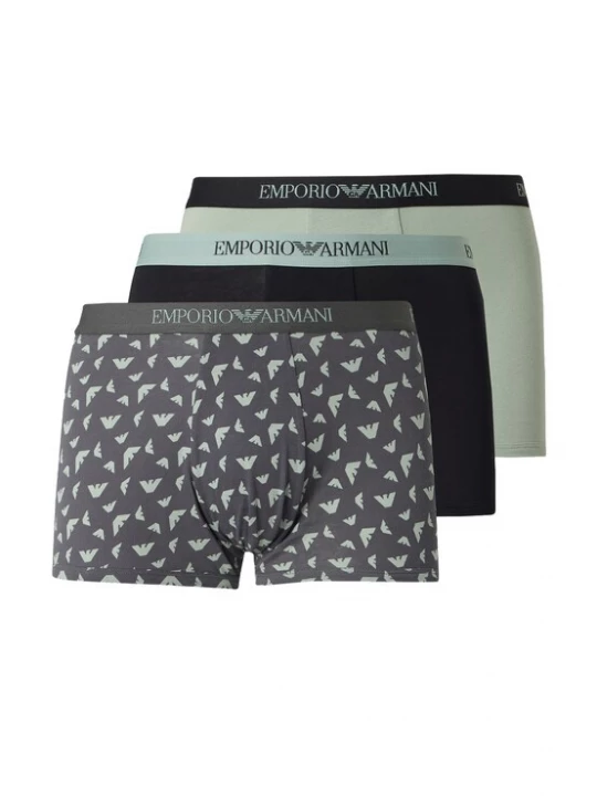 Obrázek produktu Emporio Armani Boxerky krémová / mátová / světle zelená / černá