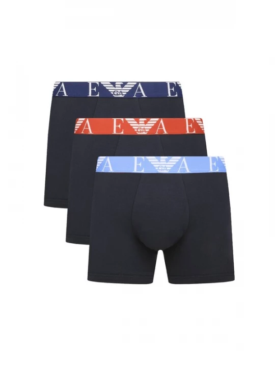 Obrázek produktu Emporio Armani Boxerky  námořnická modř / nebeská modř / rezavě červená / bílá