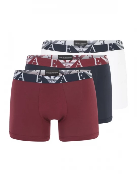 Obrázek produktu Emporio Armani Boxerky  námořnická modř / vínově červená / bílá