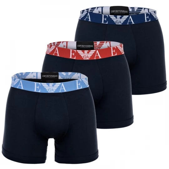 Obrázek produktu Emporio Armani Boxerky  noční modrá / světlemodrá / červená / bílá