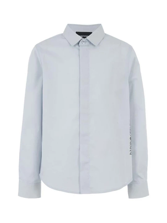 Obrázek produktu Emporio Armani Dětská bavlněná košile Emporio Armani modrá