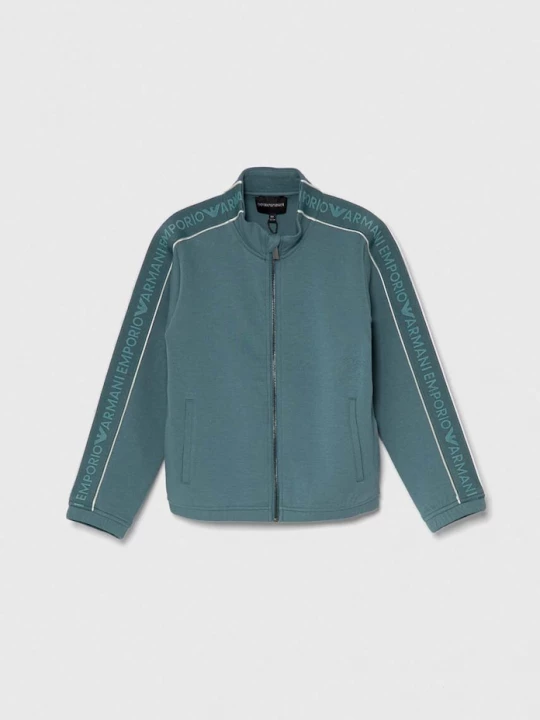 Obrázek produktu Emporio Armani Dětská mikina Emporio Armani tyrkysová