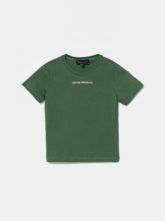 Obrázek produktu Emporio Armani Dětské bavlněné tričko Emporio Armani zelená