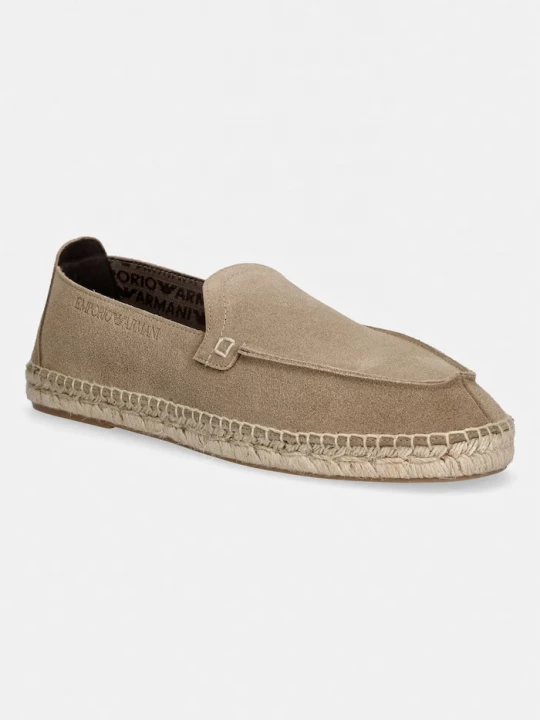 Obrázek produktu Emporio Armani espadrily pánské semišové béžová