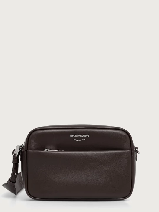 Obrázek produktu Emporio Armani kabelka přes rameno dámská kožená hnědá