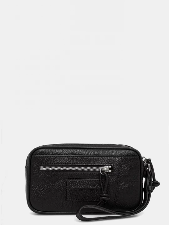 Obrázek produktu Emporio Armani Kosmetická taštička pánská kožená černá