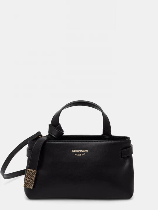 Obrázek produktu Emporio Armani Kožená kabelka Emporio Armani černá
