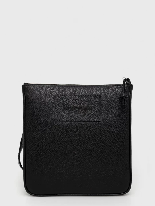 Obrázek produktu Emporio Armani Kožená taška Emporio Armani černá