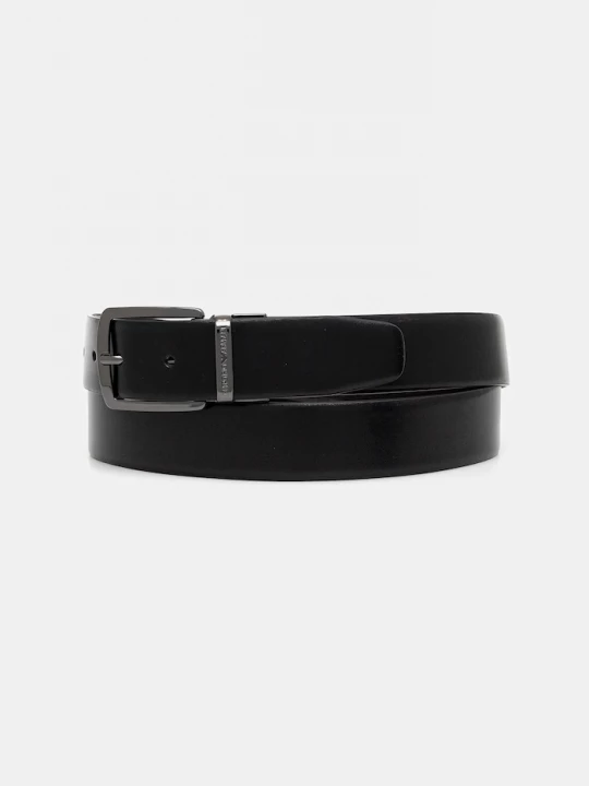 Obrázek produktu Emporio Armani Kožený pásek černá