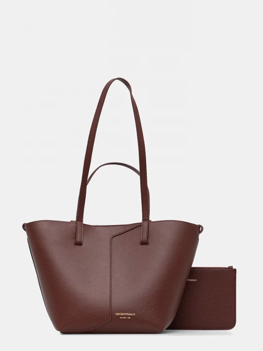Obrázek produktu Emporio Armani nákupní taška dámská kožená hnědá