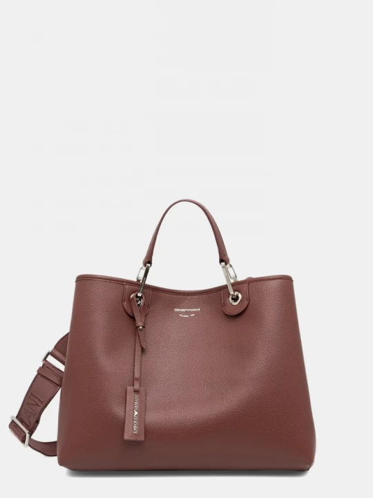 Obrázek produktu Emporio Armani nákupní taška dámská z imitace kůže burgundské