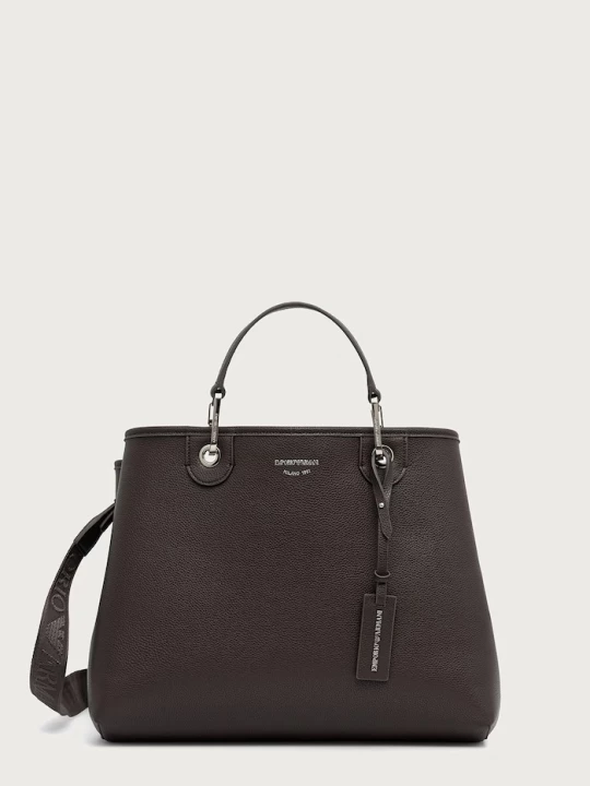 Obrázek produktu Emporio Armani nákupní taška dámská z imitace kůže hnědá