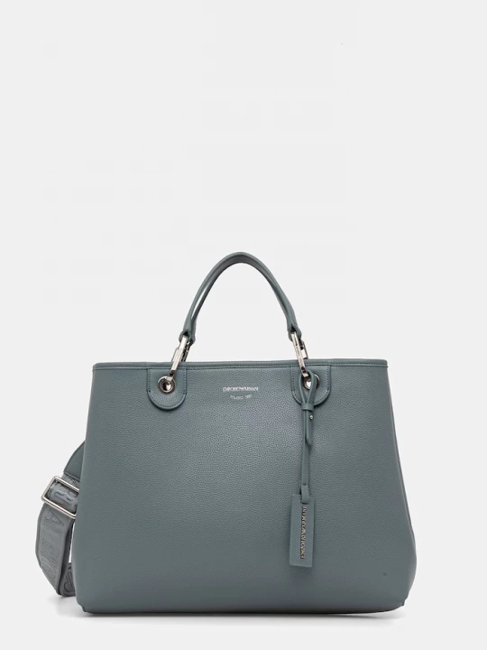 Obrázek produktu Emporio Armani nákupní taška dámská z imitace kůže tyrkysová