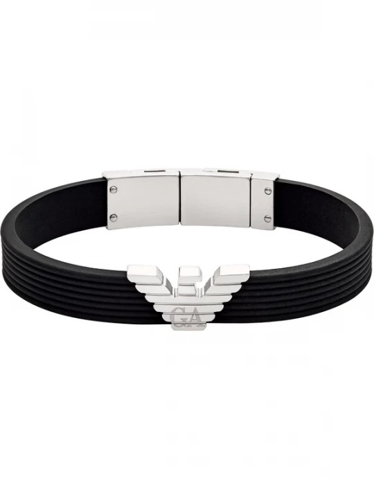 Obrázek produktu Emporio Armani Náramek černá / stříbrná
