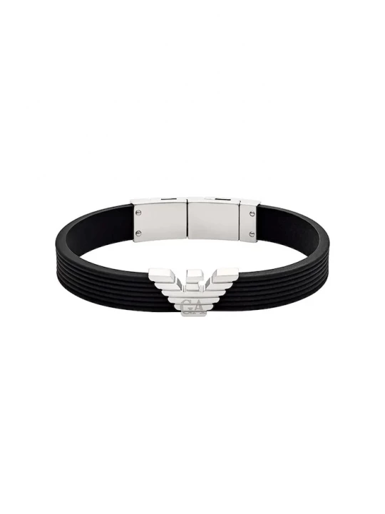 Obrázek produktu Emporio Armani Náramek Emporio Armani EAGLE LOGO černá