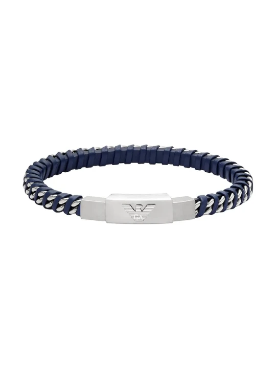 Obrázek produktu Emporio Armani náramek pánský z nerezové oceli Eagle Logo stříbrná