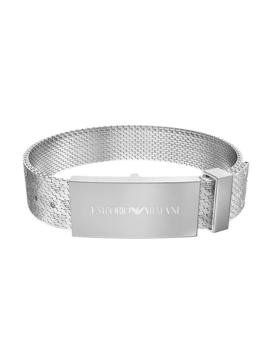 Obrázek produktu Emporio Armani náramek pánský z nerezové oceli Eagle Logo stříbrná