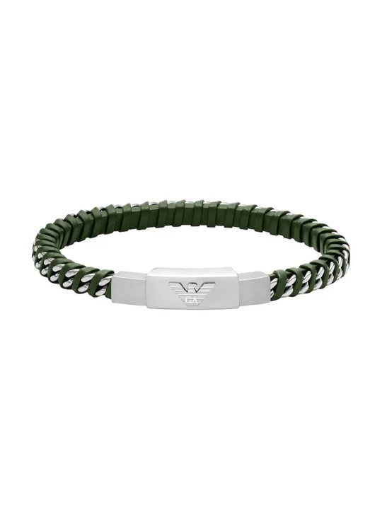 Obrázek produktu Emporio Armani náramek pánský z ušlechtilé oceli Eagle Logo stříbrná