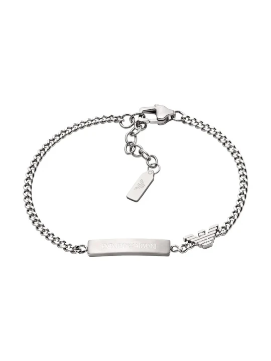 Obrázek produktu Emporio Armani náramek pánský z ušlechtilé oceli Eagle Logo stříbrná