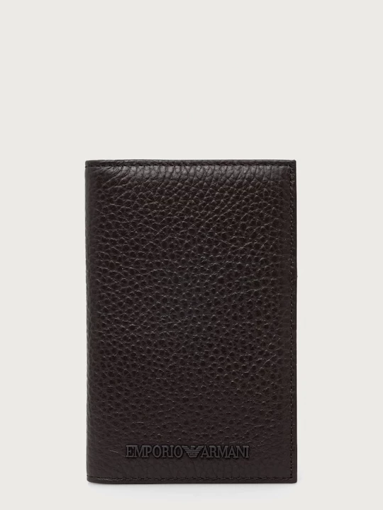 Obrázek produktu Emporio Armani pouzdro na karty pánské kožené hnědá