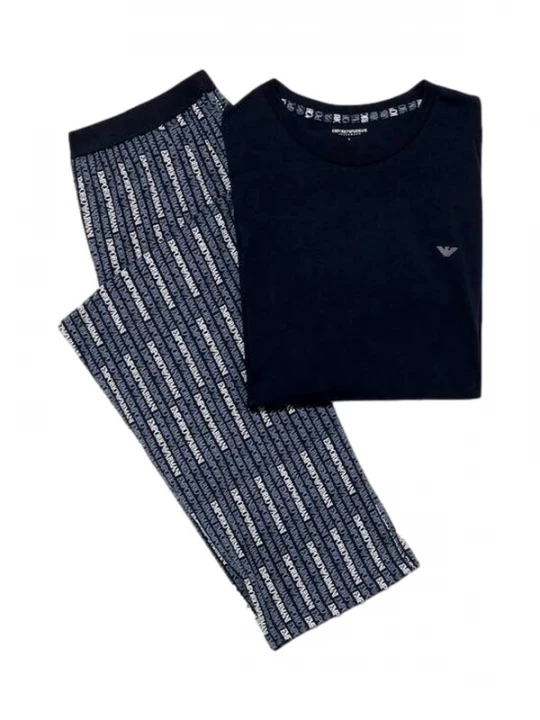 Obrázek produktu Emporio Armani Pyžamo dlouhé námořnická modř / safírová / offwhite