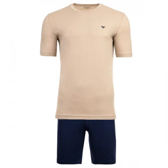 Obrázek produktu Emporio Armani Pyžamo krátké béžová / černá