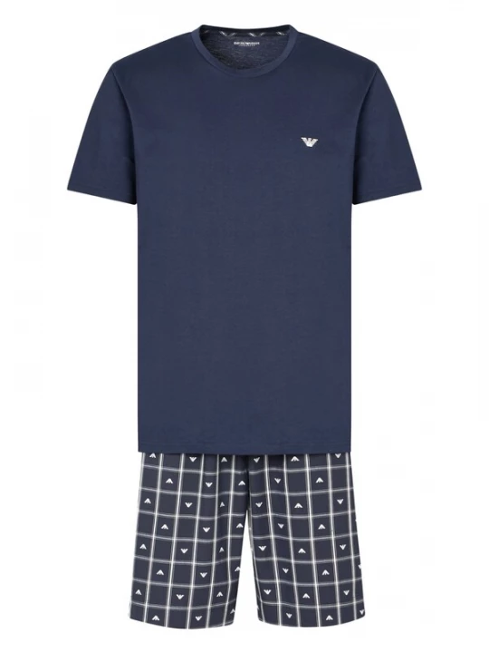 Obrázek produktu Emporio Armani Pyžamo krátké modrá / bílá